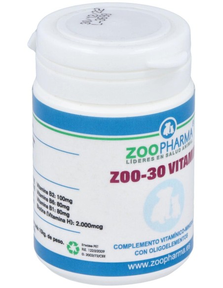 Zoo-30 Vitamins Perros Y Gatos 30Comp