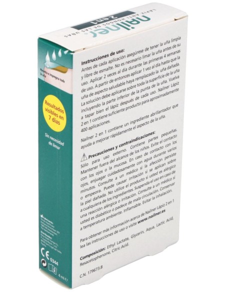 Nailner Lápiz 2 En 1 Lápiz Antihongos De Las Uñas 4 Ml