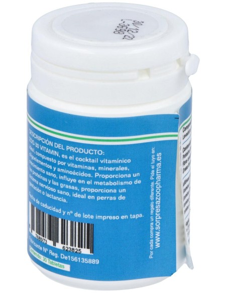 Zoo-30 Vitamins Perros Y Gatos 30Comp