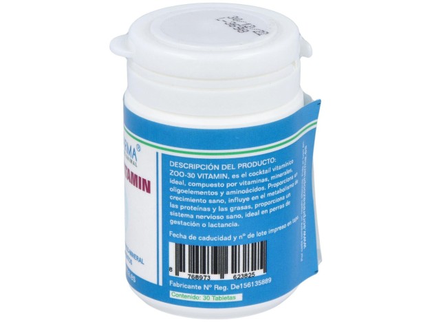 Zoo-30 Vitamins Perros Y Gatos 30Comp