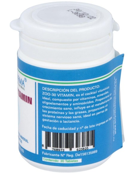Zoo-30 Vitamins Perros Y Gatos 30Comp