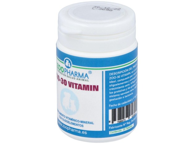 Zoo-30 Vitamins Perros Y Gatos 30Comp
