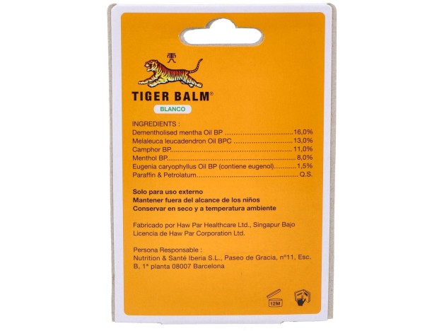 Bálsamo De Tigre Blanco, 19 G