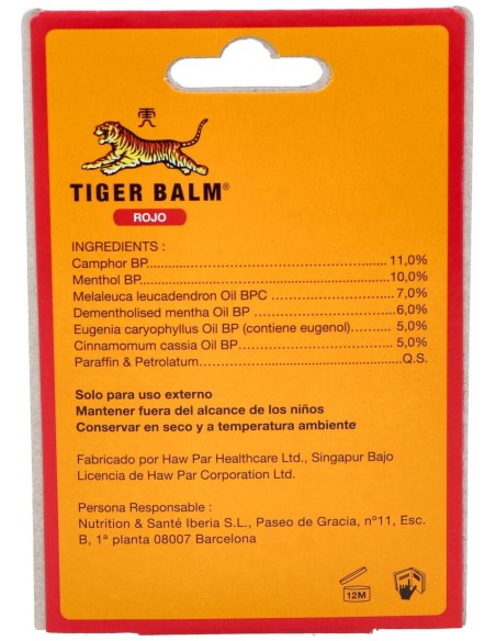 Bálsamo De Tigre Rojo, 19 G