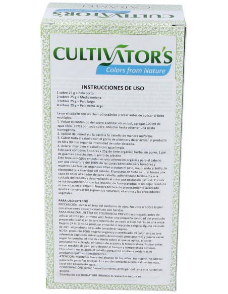 Cultivator'S Tinte Orgánico Herbal Caramelo 100G