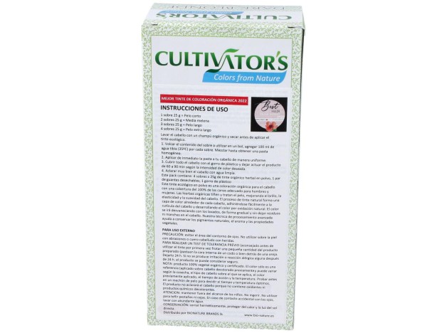 Rubio Oscuro Tinte Organico 100Gr. Ecocert