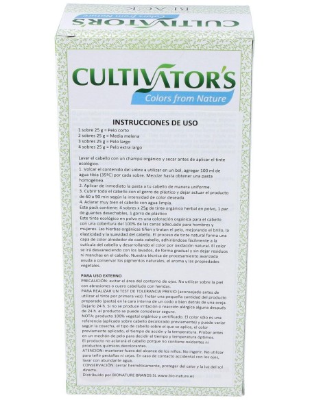 Cultivator'S Negro Tinte Orgánico 100G