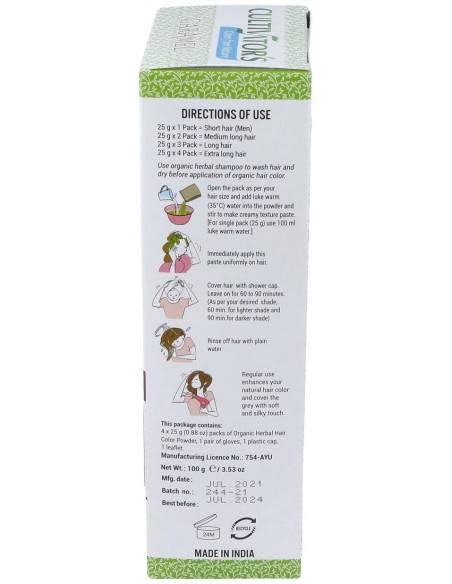 Cultivator'S Tinte Orgánico Herbal Caramelo 100G