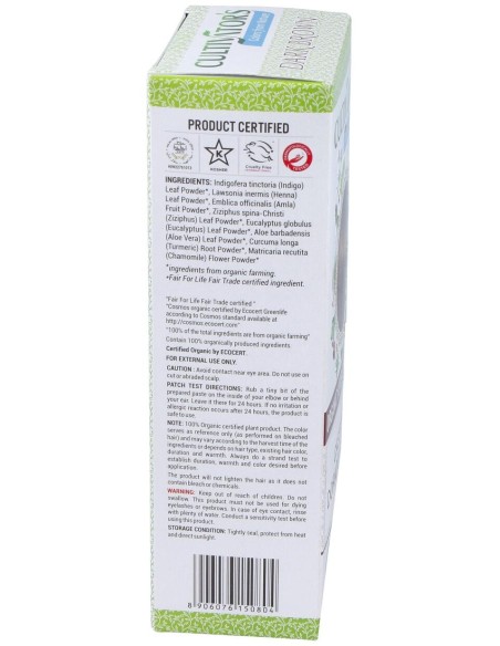 Castaño Dorado Oscuro Tinte Organico 100Gr Ecocert