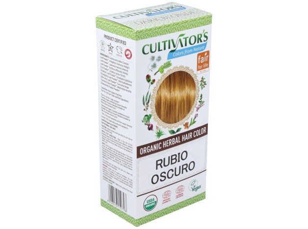 Rubio Oscuro Tinte Organico 100Gr. Ecocert