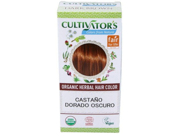 Castaño Dorado Oscuro Tinte Organico 100Gr Ecocert