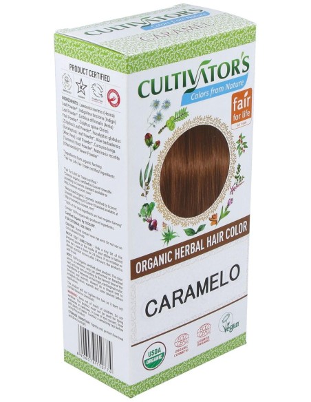 Cultivator'S Tinte Orgánico Herbal Caramelo 100G