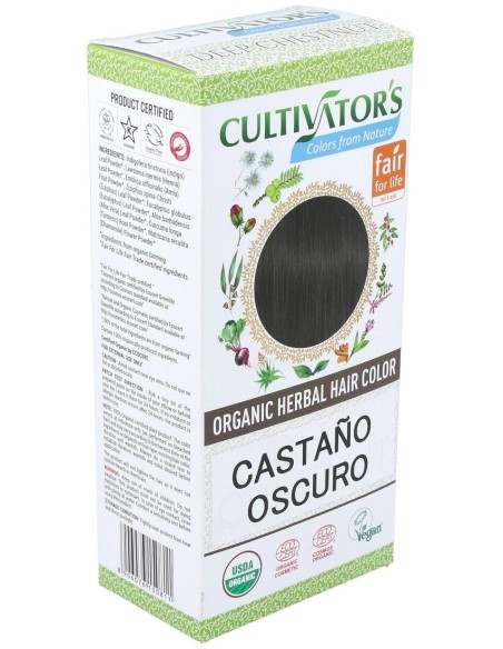 Cultivator'S Castaño Oscuro Tinte Orgánico 100G