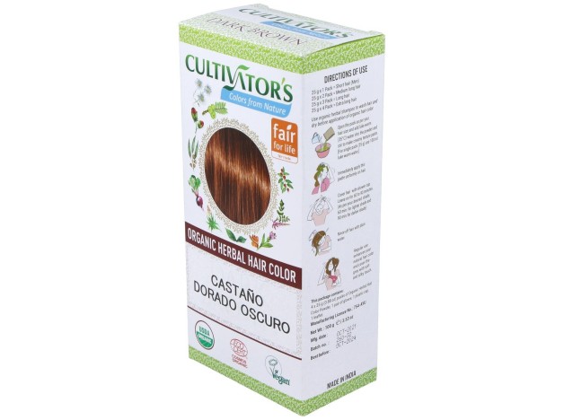 Castaño Dorado Oscuro Tinte Organico 100Gr Ecocert