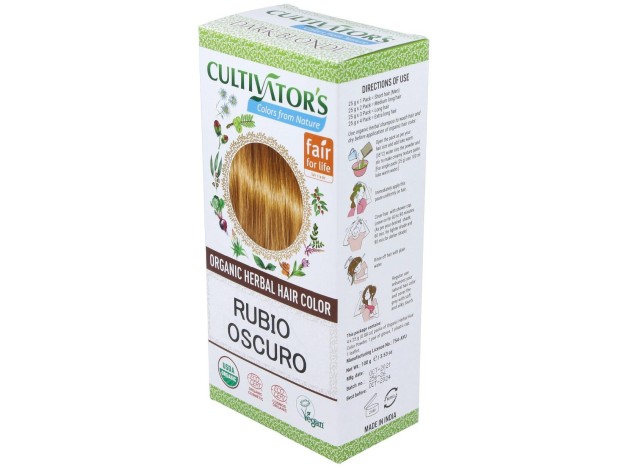 Rubio Oscuro Tinte Organico 100Gr. Ecocert