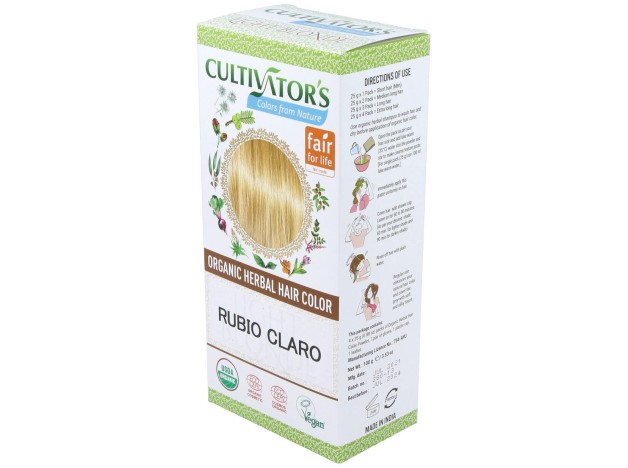 Rubio Claro Tinte Organico 100Gr. Ecocert