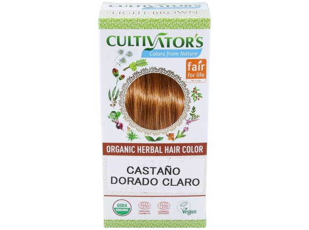 Castaño Dorado Claro Tinte Organico 100Gr. Ecocert