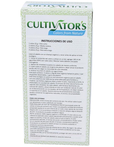 Cultivator'S Rubio Dorado Tinte Orgánico 100G
