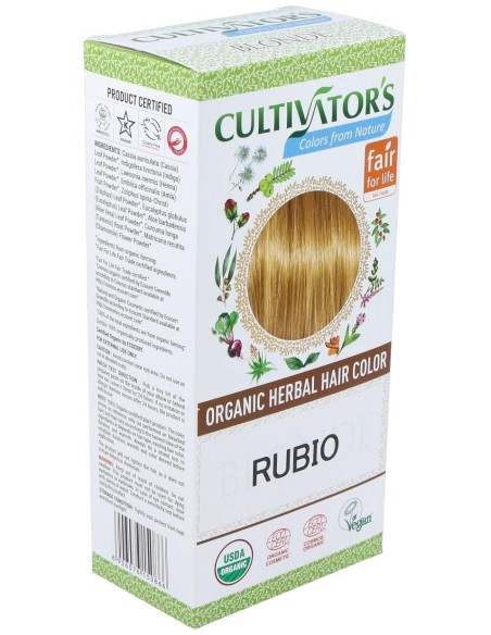 Rubio Tinte Organico 100Gr. Ecocert