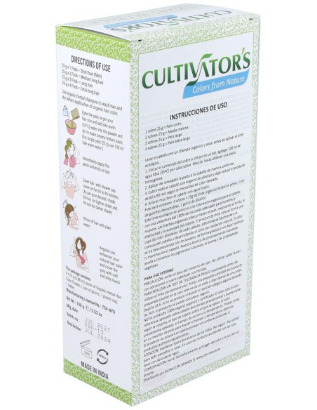 Rubio Claro Tinte Organico 100Gr. Ecocert