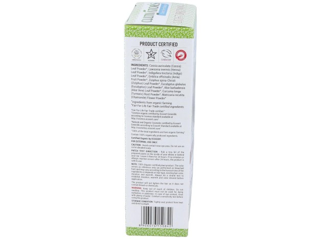 Castaño Dorado Claro Tinte Organico 100Gr. Ecocert