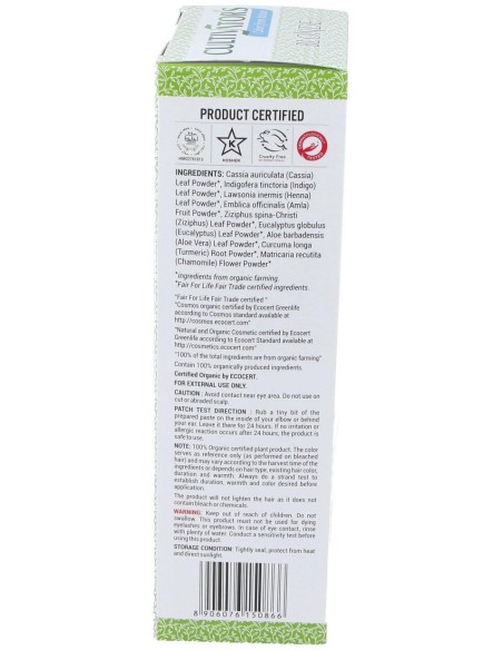 Rubio Tinte Organico 100Gr. Ecocert