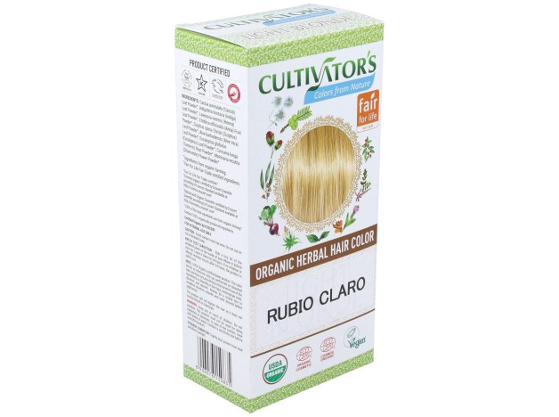 Rubio Claro Tinte Organico 100Gr. Ecocert