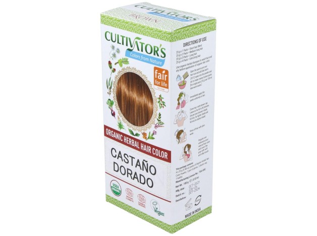 Castaño Dorado Tinte Organico 100Gr. Ecocert