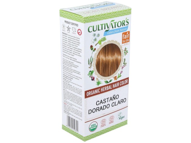 Castaño Dorado Claro Tinte Organico 100Gr. Ecocert