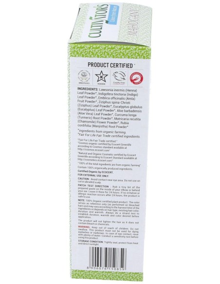 Caoba Tinte Organico 100Gr. Ecocert