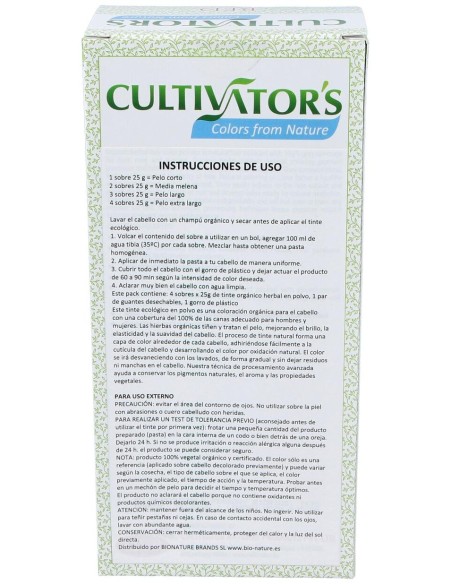 Cultivator'S Pelirrojo Tinte Orgánico 100G