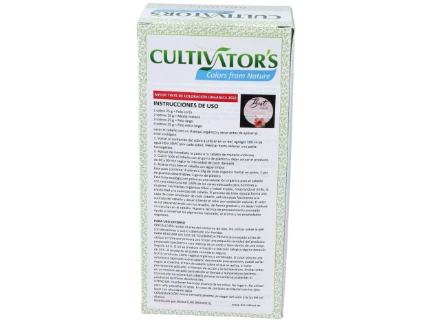 Castaño Dorado Tinte Organico 100Gr. Ecocert