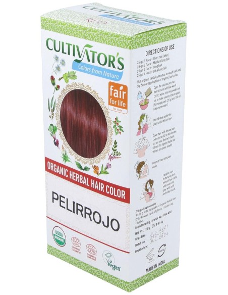 Cultivator'S Pelirrojo Tinte Orgánico 100G