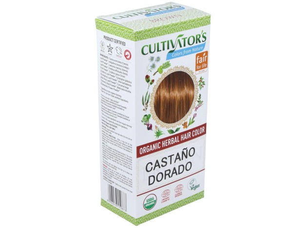 Castaño Dorado Tinte Organico 100Gr. Ecocert