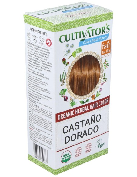 Castaño Dorado Tinte Organico 100Gr. Ecocert
