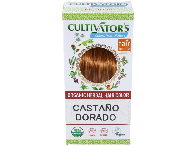 Castaño Dorado Tinte Organico 100Gr. Ecocert