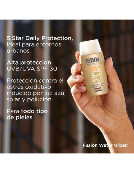 Fotoprotector Isdin Solar Cara Fusion Water Urban SPF30 50 ml