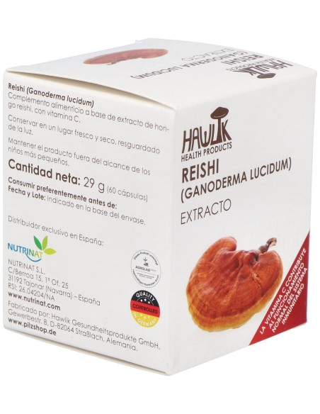 Reishi Extracto Puro 60Vcaps.