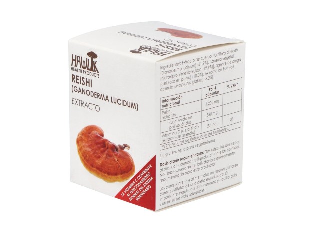 Reishi Extracto Puro 60Vcaps.