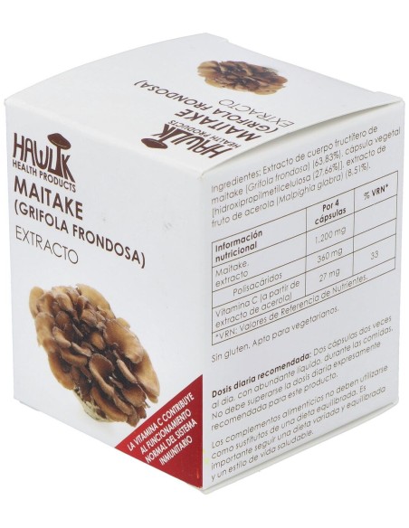 Hawlik Maitake Grifola Frondosa Extracto Puro 60Caps