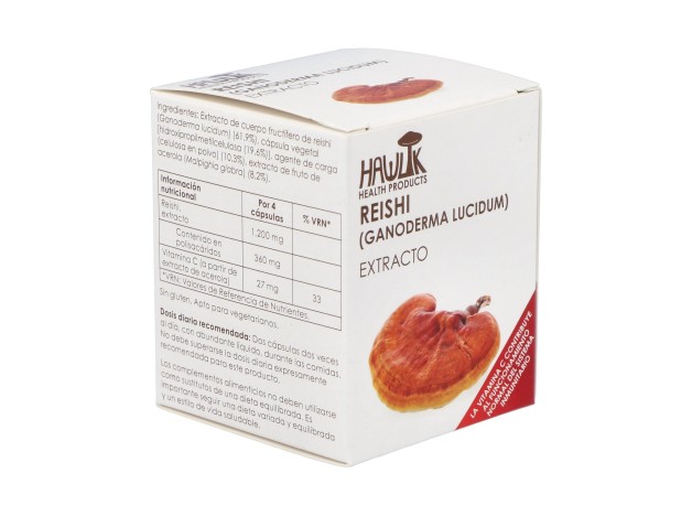 Reishi Extracto Puro 60Vcaps.