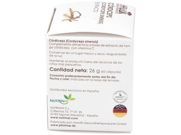 Cordiceps Extracto Puro 60Vcaps.