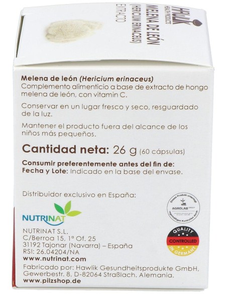 Hawlik Melena Leon Extracto Puro 60Caps