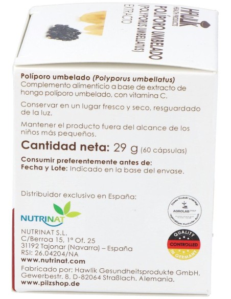 Poliporo Umbelado Extracto Puro 60Vcaps.