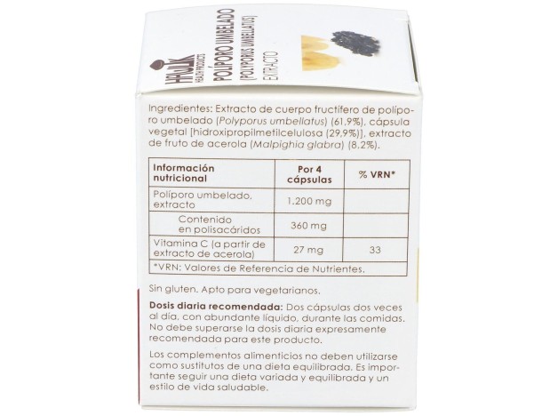 Poliporo Umbelado Extracto Puro 60Vcaps.