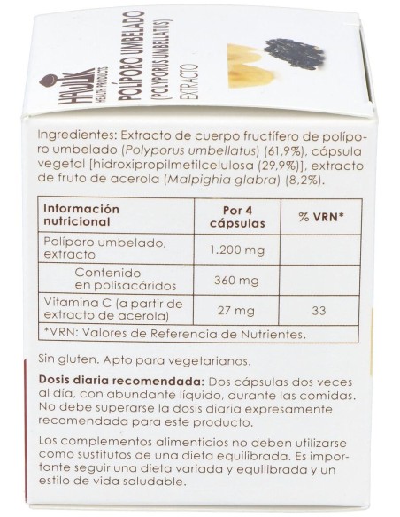 Poliporo Umbelado Extracto Puro 60Vcaps.