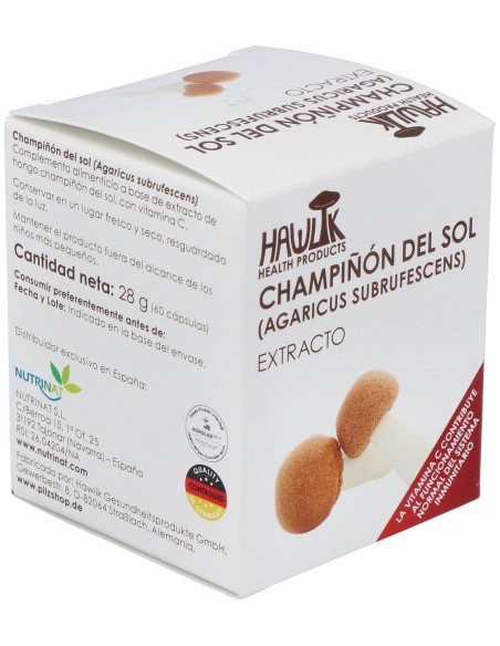 Champiñon Del Sol Extracto Puro 60Vcaps.