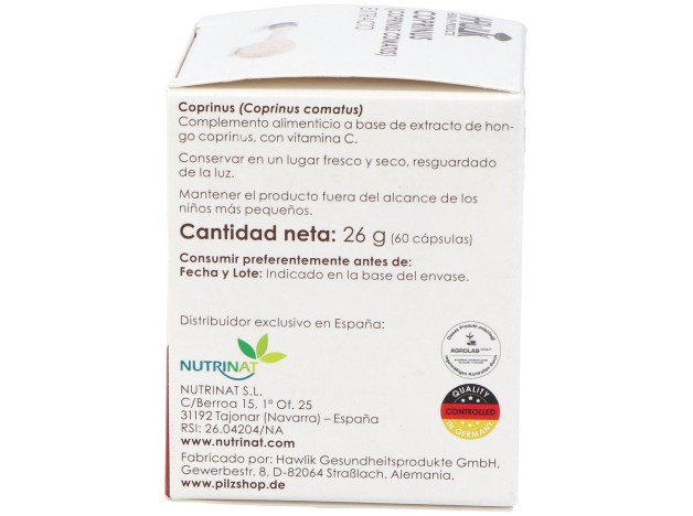 Hawlik Extracto De Coprinus 60Vcaps