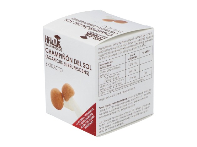 Champiñon Del Sol Extracto Puro 60Vcaps.