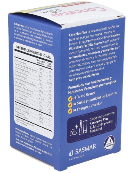 Conceive Plus Apoyo A La Fertilidad Masculina 60Caps